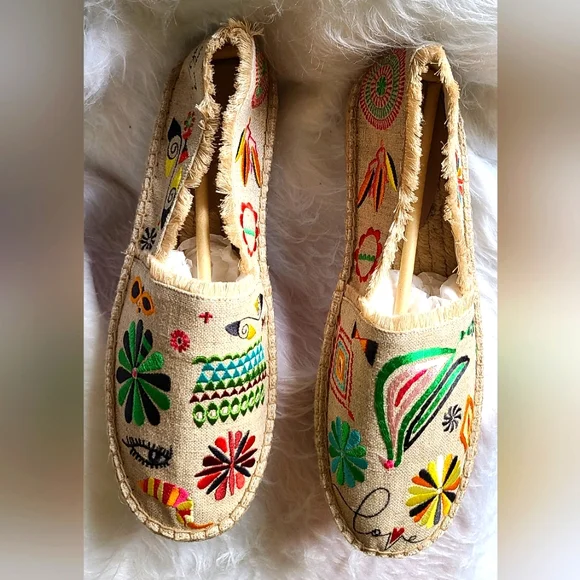 JOHNNY WAS Parker Espadrille Sandals Size 10M